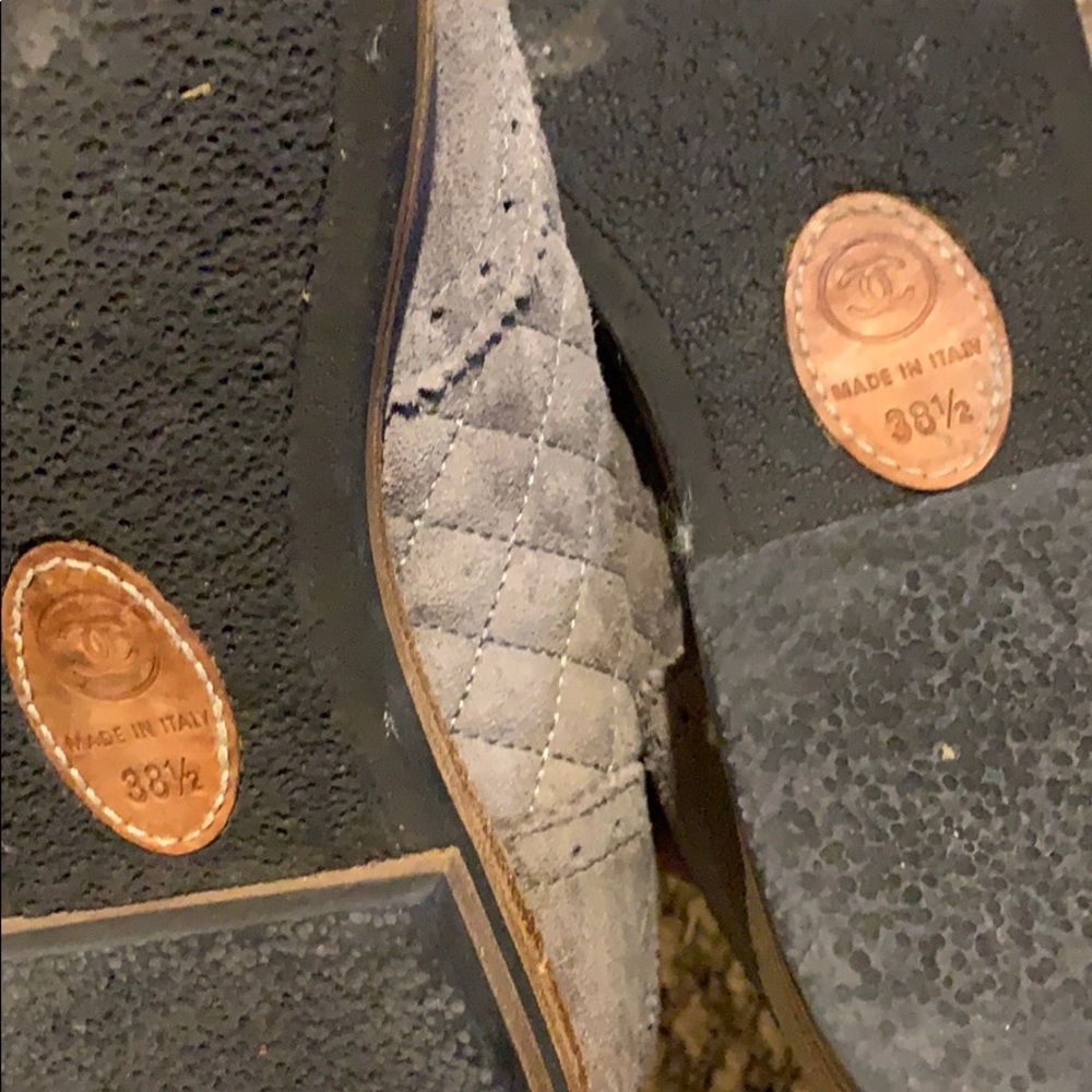 CHANEL Oxford | Grey Suede | Sizes: 38.5 - Picture 4 of 4